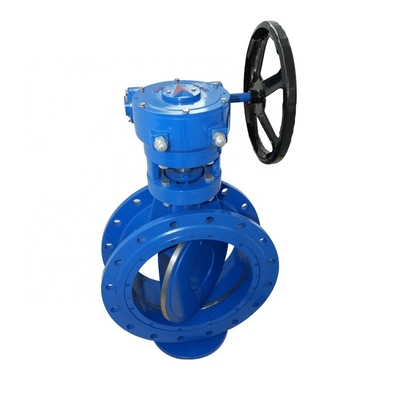 Double Ecentric Bi-directional Metal sealed Cast Iron Electric Actuator butterfly Valve